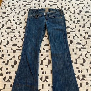True religion low rise flare